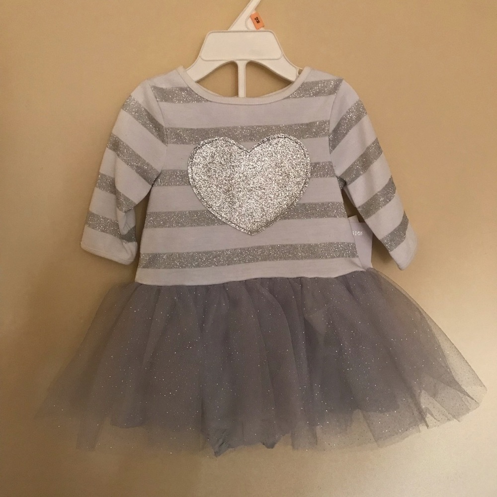 🆕Marmellata silver, long sleeve tutu dress
